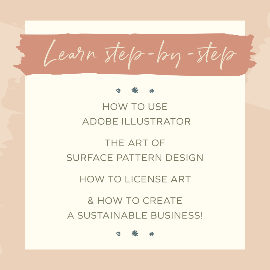 learn the art of surface design and create a career with your art