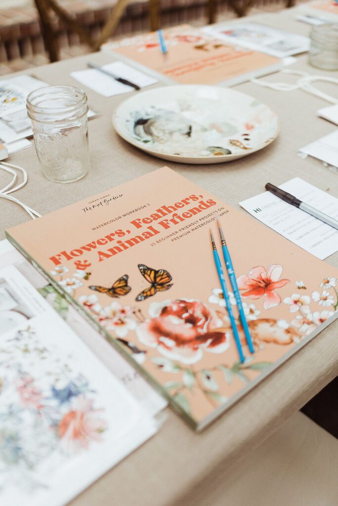 Watercolor Workshop with The Mint Gardener Sarah Simon, new book launch