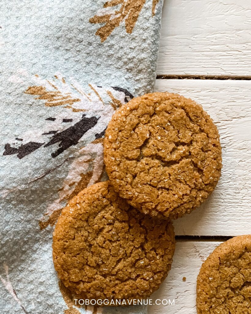 Gingersnap Ginger cookies for the holidays