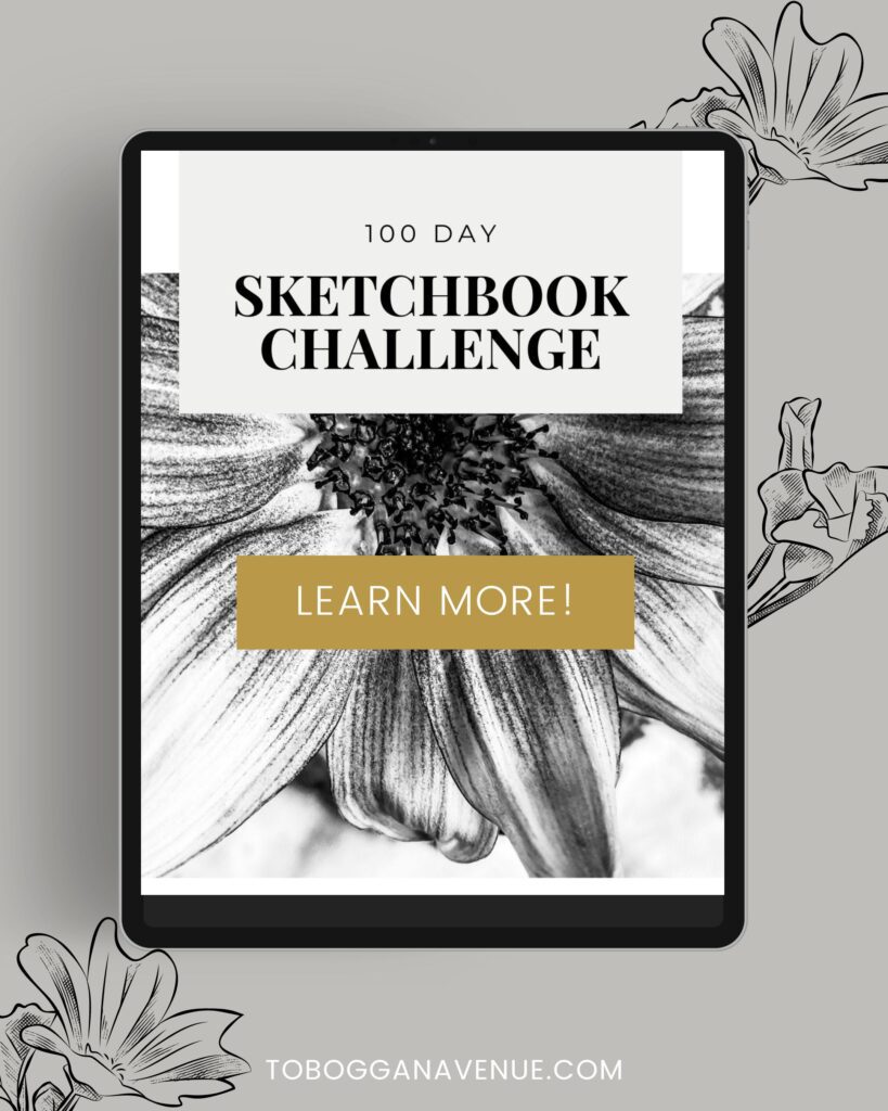 100 day sketchbook challenge - learn more
