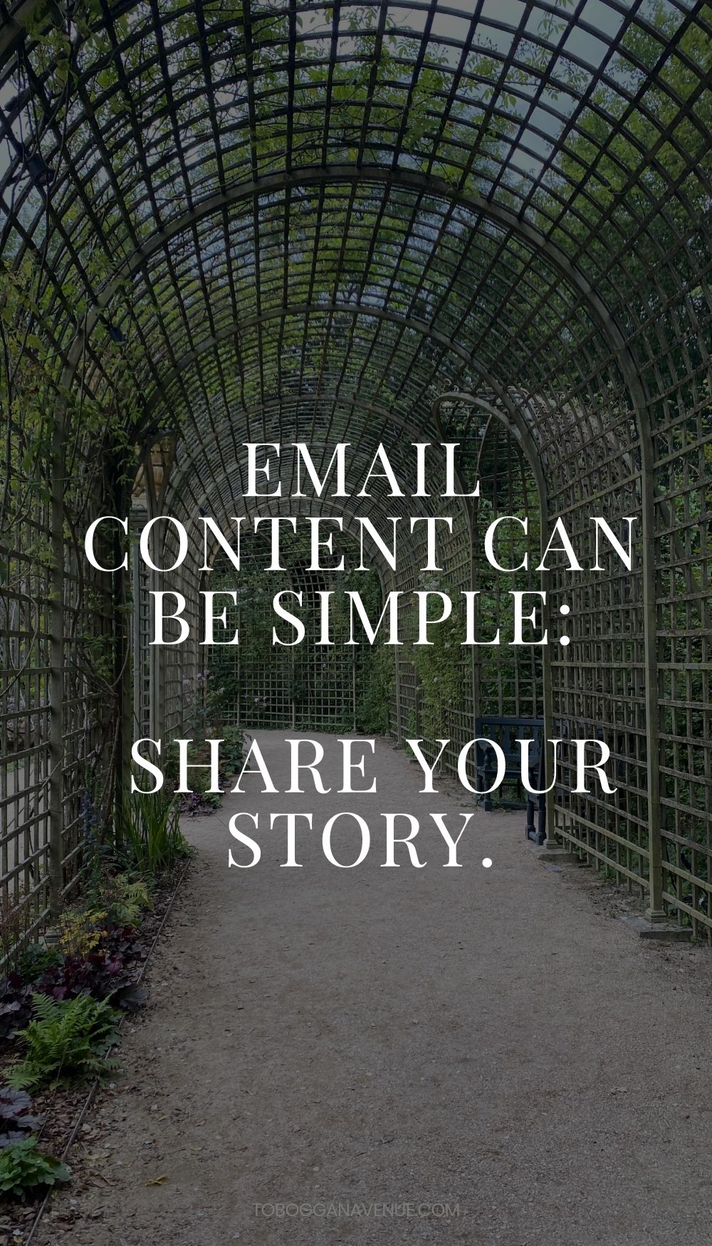 email content can be simple