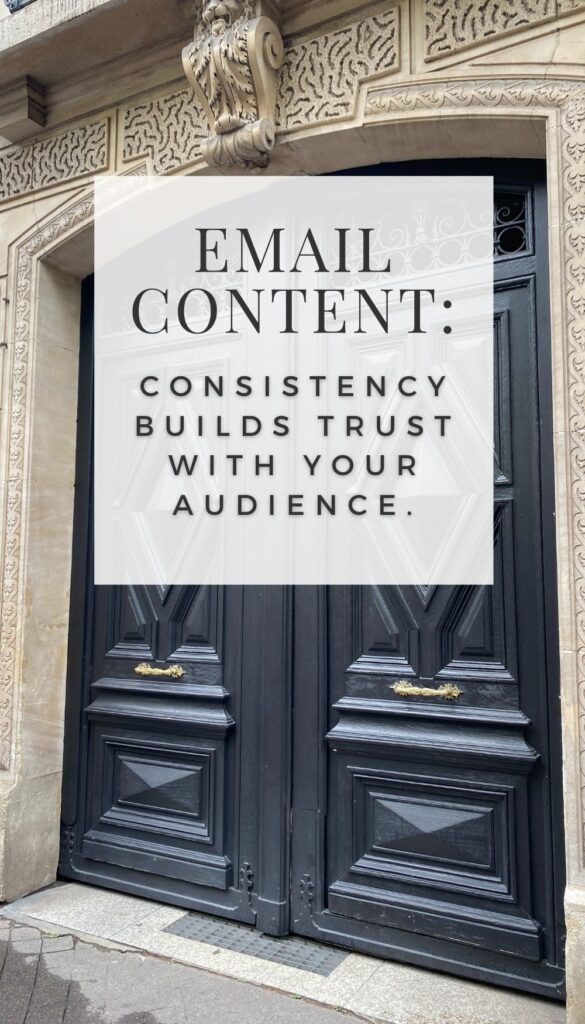 email consistency builds trust